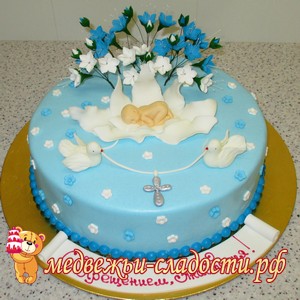 Торт на крещение 